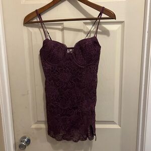 Victoria's Secret Deep Purple Lace babydoll size 36C